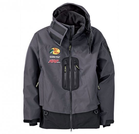 Bass Pro 100MPH GORE-TEX Rain Parka Granite ryhmässä Vaatteet ja kengät / Vaatetus / Takit @ Sportfiskeprylar.se (2162381r)
