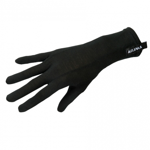 Lightwool Liner Gloves Unisex Jet Black ryhmässä Vaatteet ja kengät / Vaatetus / Hanskat ja rukkaset @ Sportfiskeprylar.se (217523001-05r)