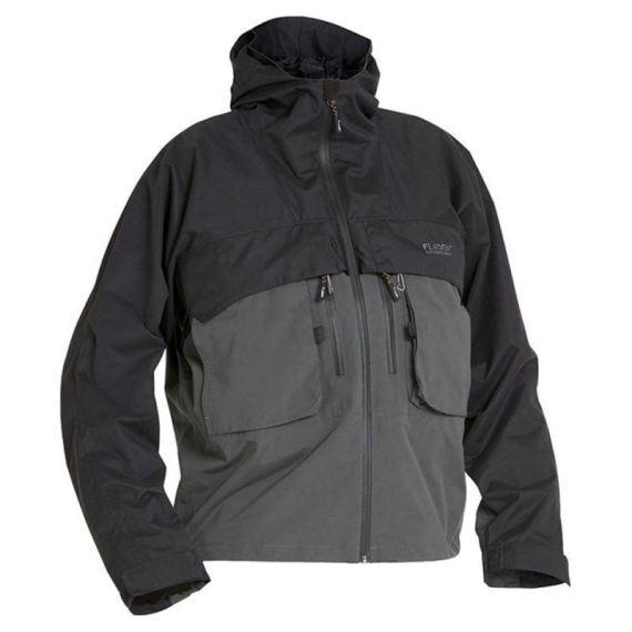 Fladen Authentic Wading Jacket 2.0 Grey/Black ryhmässä Vaatteet ja kengät / Vaatetus / Takit / Kahluutakit @ Sportfiskeprylar.se (22-8268-Sr)