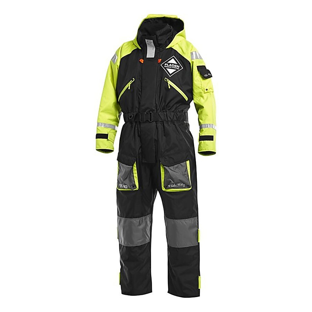 Fladen flotation suit 845XY Black/Yellow ryhmässä Vaatteet ja kengät / Kelluva vaatetus / Kuivapuvut @ Sportfiskeprylar.se (22-845XYr)