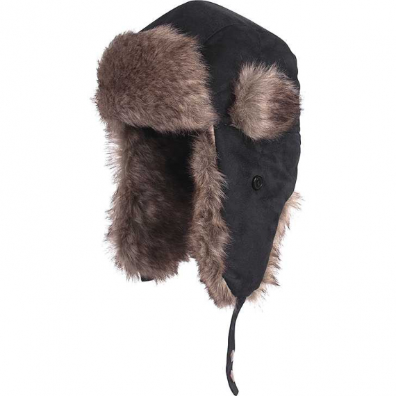 Fladen Winterhat with Fake fur - Black ryhmässä Vaatteet ja kengät / Lippalakit ja päähineet / Lakit & pipot @ Sportfiskeprylar.se (22-930B-Mr)