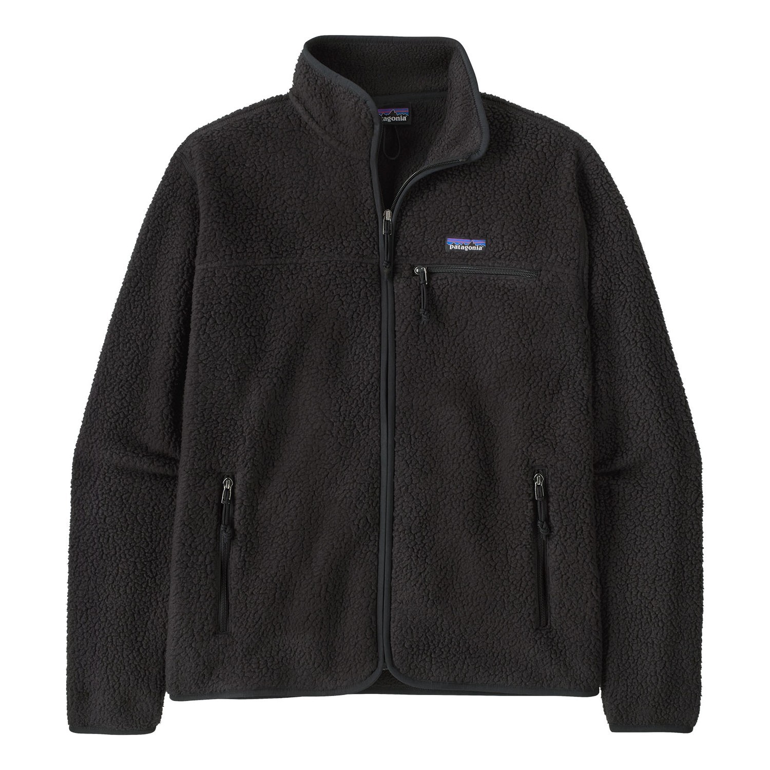 Patagonia M\'s Retro Pile Jacket BLK ryhmässä Vaatteet ja kengät / Vaatetus / Takit / Fleecetakit @ Sportfiskeprylar.se (22802-BLK-Sr)