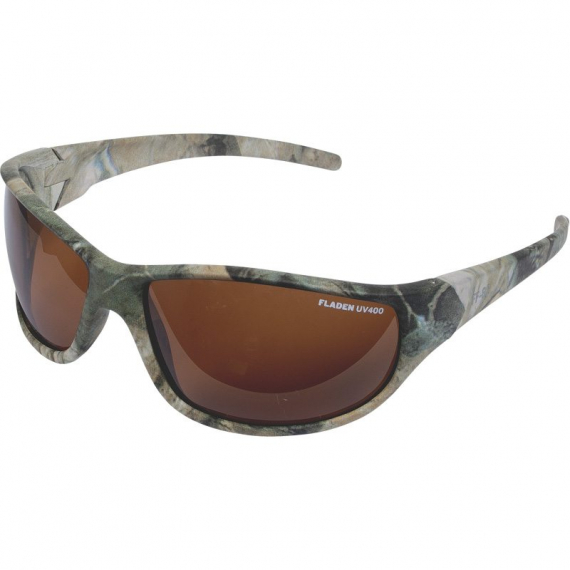 Fladen Wild Camo Polariserande Sunglasses Amber Lins ryhmässä Vaatteet ja kengät / Silmälasit / Polarisoidut aurinkolasit @ Sportfiskeprylar.se (23-119CA)