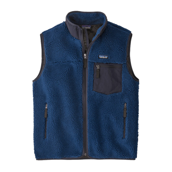 Patagonia M\'s Classic Retro-X Vest Clement Blue ryhmässä Vaatteet ja kengät / Vaatetus / Liivit / Arkiliivit @ Sportfiskeprylar.se (23049-CLMB-Sr)