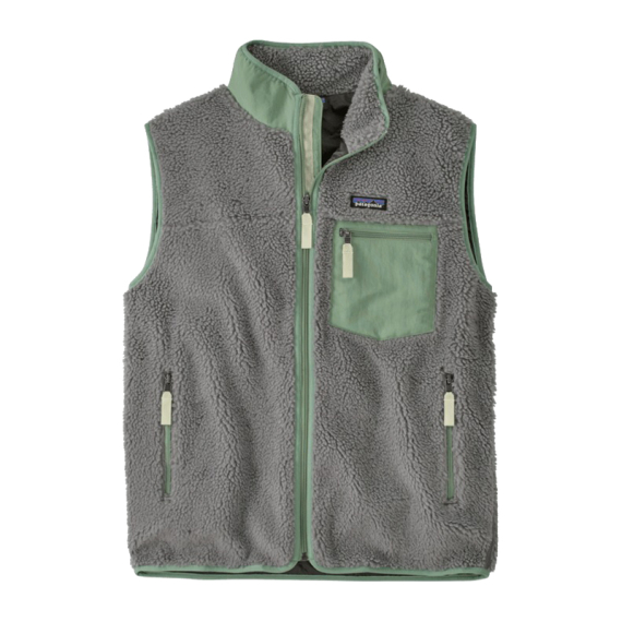Patagonia M\'s Classic Retro-X Vest Forever Grey ryhmässä Vaatteet ja kengät / Vaatetus / Liivit / Arkiliivit @ Sportfiskeprylar.se (23049-FEGY-Sr)