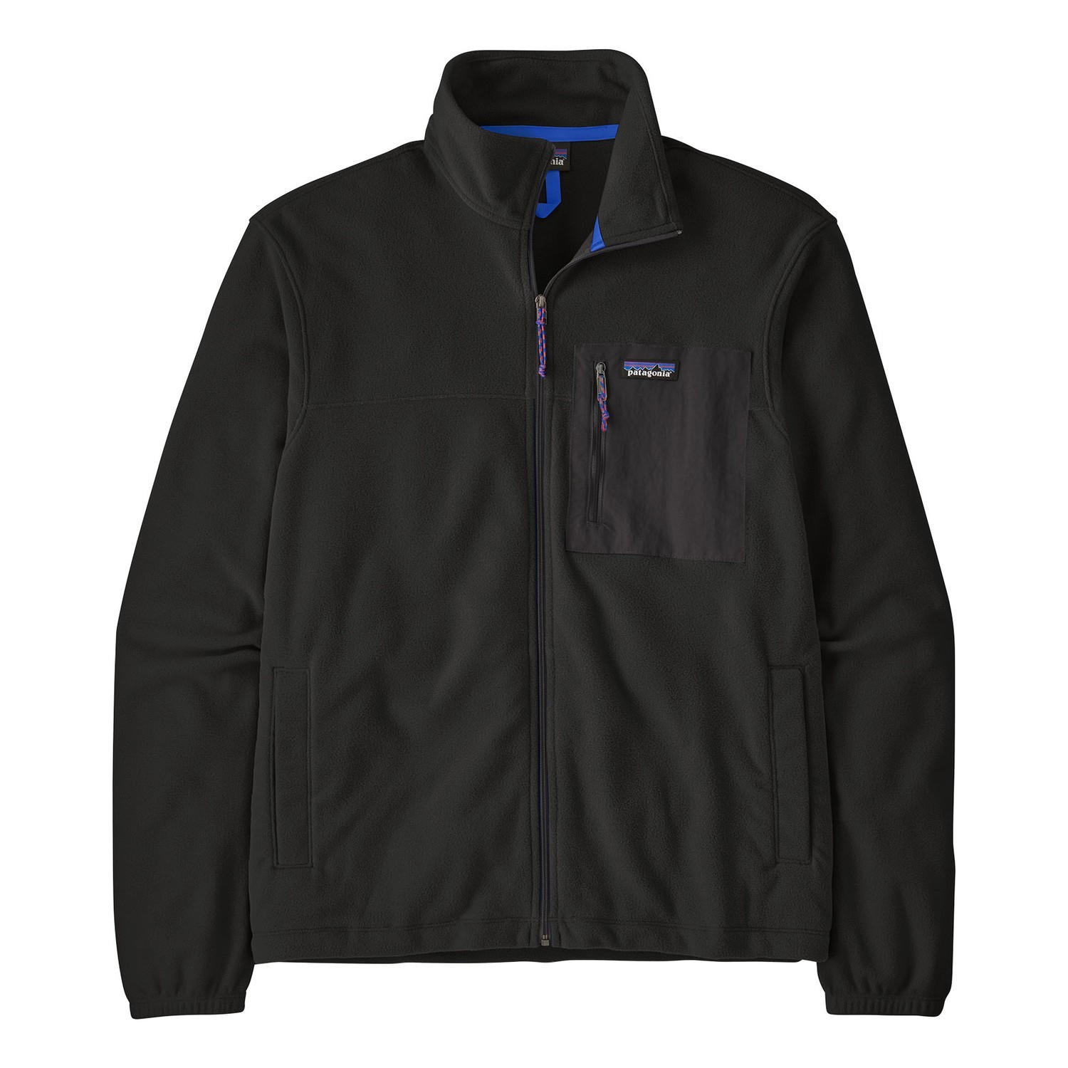 Patagonia M\'s Micro D Patch Pocket Jacket BLK ryhmässä Vaatteet ja kengät / Vaatetus / Takit / Fleecetakit @ Sportfiskeprylar.se (23235-BLK-Sr)