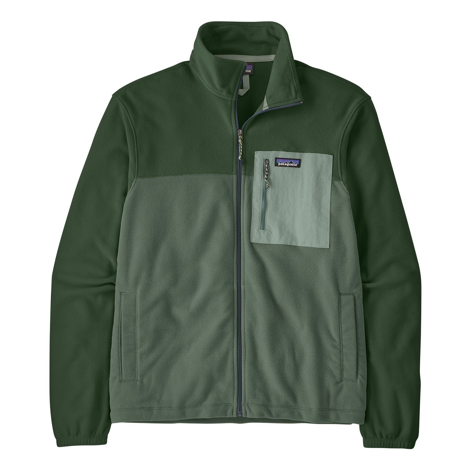 Patagonia M\'s Micro D Patch Pocket Jacket CNGR ryhmässä Vaatteet ja kengät / Vaatetus / Takit / Fleecetakit @ Sportfiskeprylar.se (23235-CNGR-Sr)