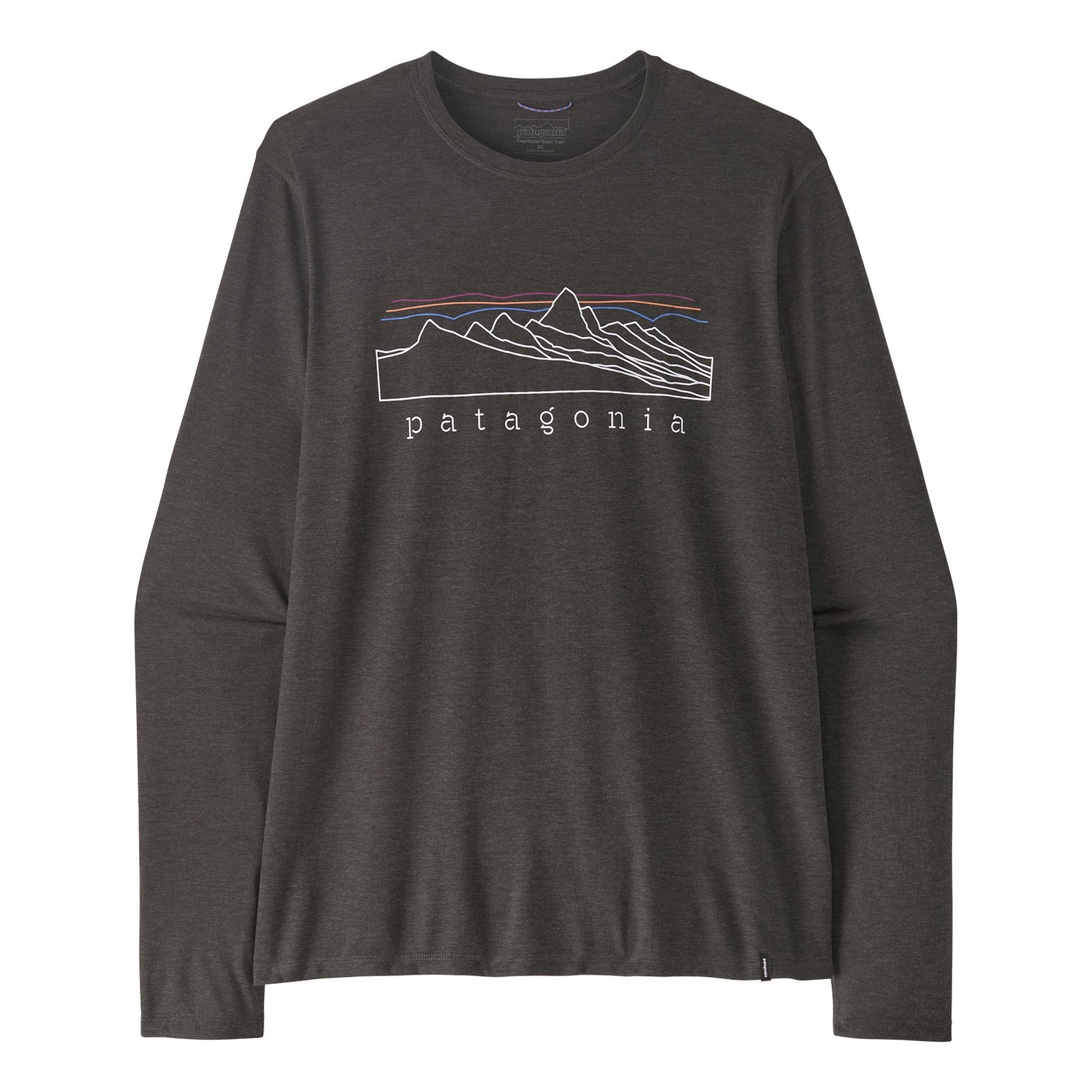 Patagonia M\'s L/S Cap Cool Trail Shirt - Stratapeaks INBK ryhmässä Vaatteet ja kengät / Vaatetus / Villapaidat / Pitkähihaiset t-paidat @ Sportfiskeprylar.se (23711-INBK-XXLr)
