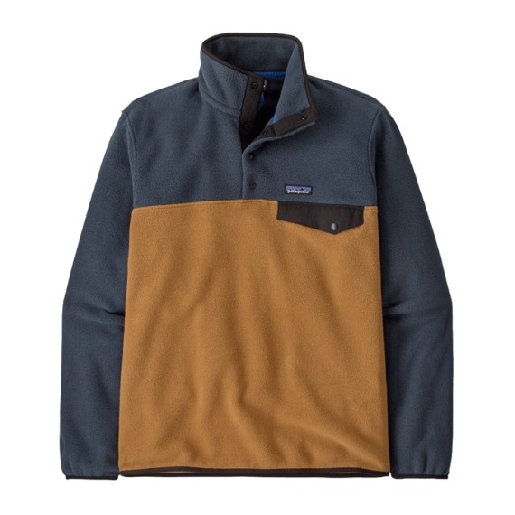 Patagonia M\'s LW Synch Snap-T P/O Deer Brown ryhmässä Vaatteet ja kengät / Vaatetus / Villapaidat / Fleecepaidat @ Sportfiskeprylar.se (25551-DRBN-Sr)