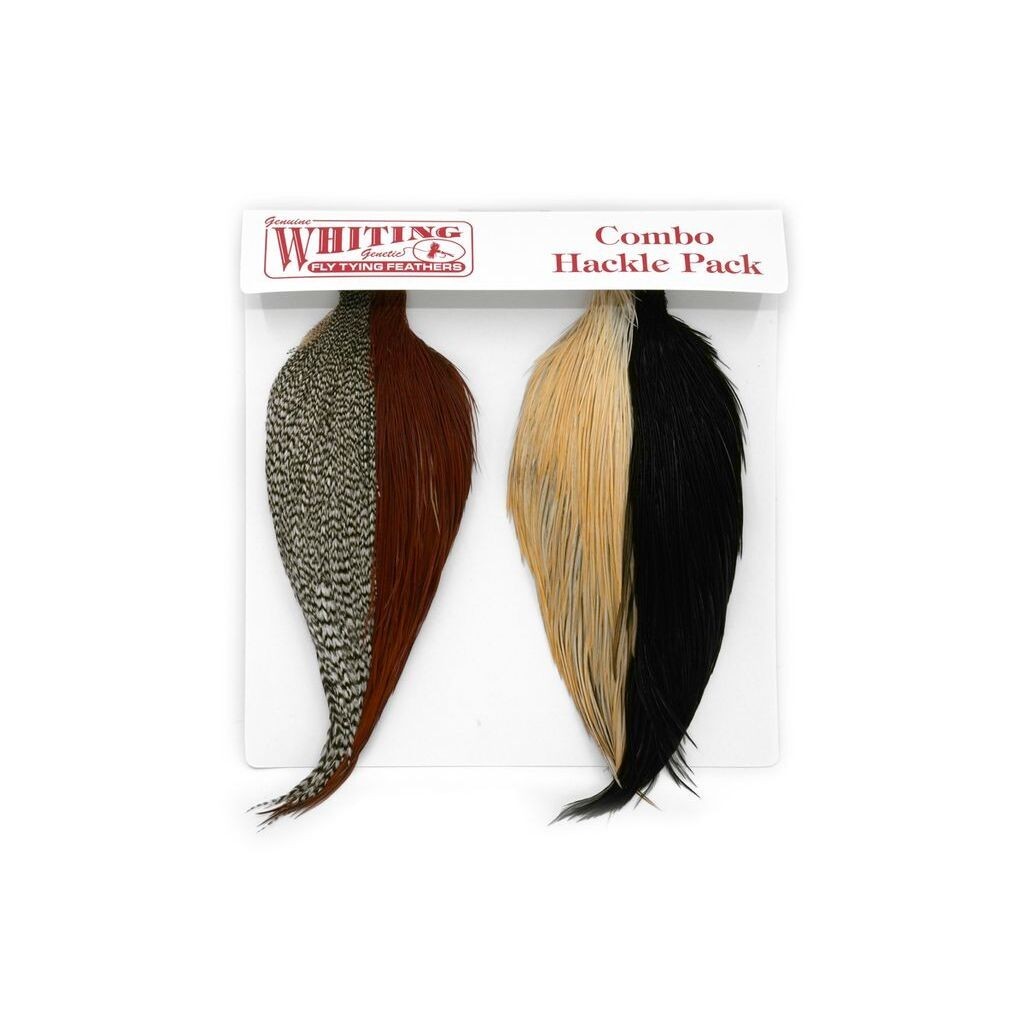 Whiting Introductory Hackle Pack - Four 1/2 Capes ryhmässä Kalastusmenetelmät / Perhokalastus / Perhonsidonta @ Sportfiskeprylar.se (25841000)