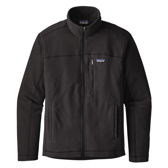 Patagonia M\'s Micro D Jacket Black ryhmässä Vaatteet ja kengät / Vaatetus / Villapaidat / Fleecepaidat @ Sportfiskeprylar.se (26171-BLK-Lr)