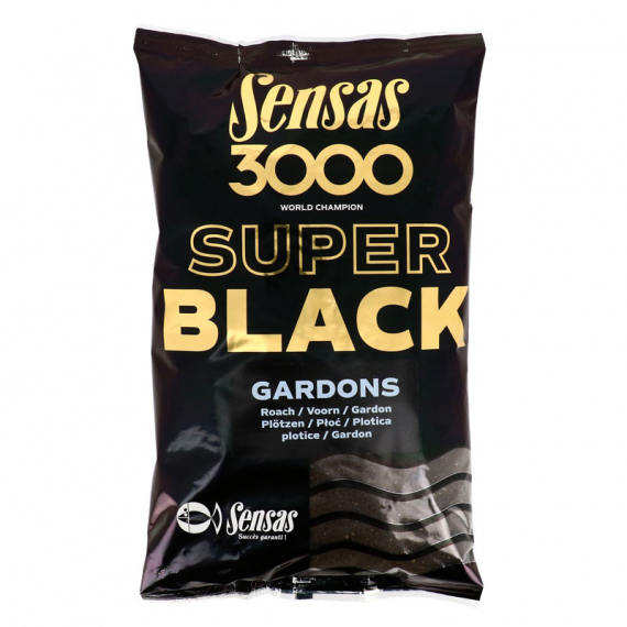 Sensas 3000 Super Black Gardons 1kg ryhmässä Uistimet / vieheet / Boiliet, Hook-syötit & Mäski / Groundbait / Groundbait @ Sportfiskeprylar.se (29-11562)