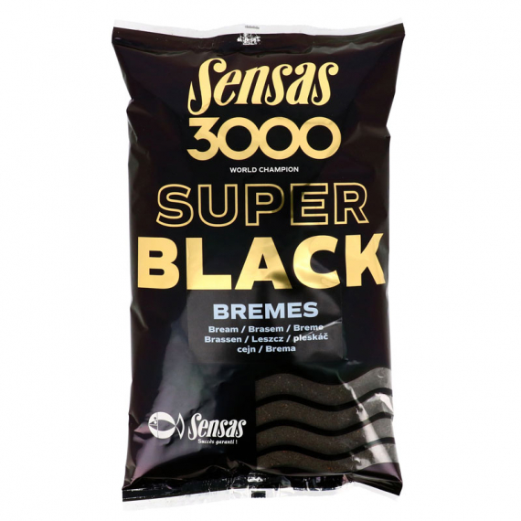 Sensas 3000 Super Black Bremes 1kg ryhmässä Uistimet / vieheet / Boiliet, Hook-syötit & Mäski / Groundbait / Groundbait @ Sportfiskeprylar.se (29-11572)