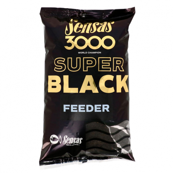 Sensas 3000 Super Black Feeder 1kg ryhmässä Uistimet / vieheet / Boiliet, Hook-syötit & Mäski / Groundbait / Groundbait @ Sportfiskeprylar.se (29-11622)
