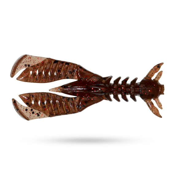 Jackall Bleeker Slit Claw 2.2 (8-pack) - Ebimiso Red Flake - Vieheet Jigit ja keinosyötit Ravut ja Creaturebaits-syötit Rapujigit