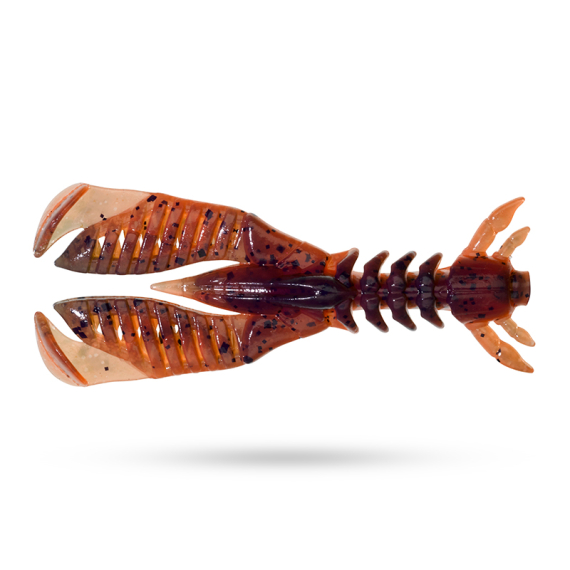 Jackall Bleeker Slit Claw 2.2 (8-pack) - Magic Pumpkin Craw - Vieheet Jigit ja keinosyötit Ravut ja Creaturebaits-syötit Rapujigit
