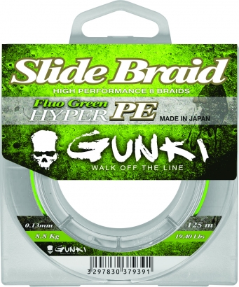Slide Braid 125 Fluo Green ryhmässä Superdeals @ Sportfiskeprylar.se (29-37937r)