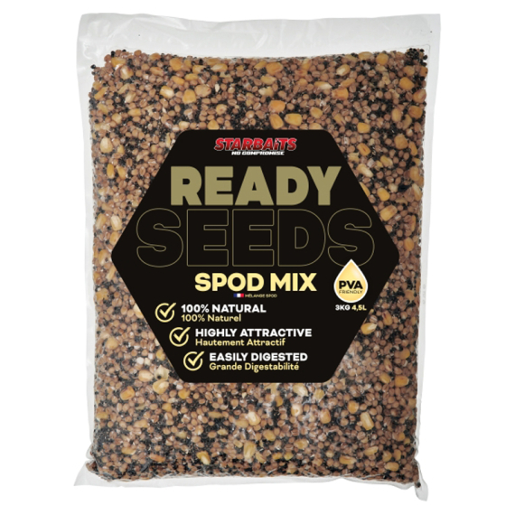 Starbaits Ready Seeds Spod Mix 3kg ryhmässä Uistimet / vieheet / Boiliet, Hook-syötit & Mäski / Partikkelit @ Sportfiskeprylar.se (29-74220)