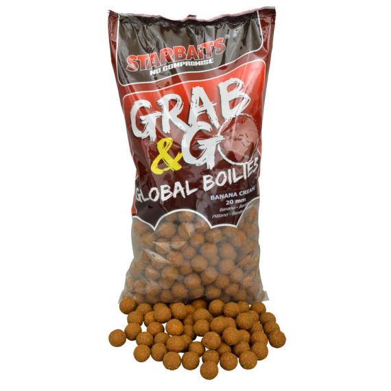 Starbaits G&G Global Boilies 2,5kg Bana Cream 20mm ryhmässä Uistimet / vieheet / Boiliet, Hook-syötit & Mäski / Boiliet @ Sportfiskeprylar.se (29-78683)