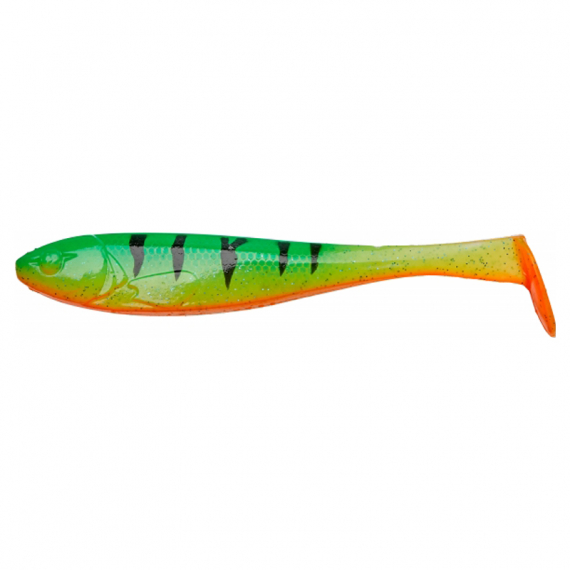 Illex Magic Slim Shad 8cm - Magic Fire Tiger - Vieheet Jigit ja keinosyötit Ahven- ja kuhajigit