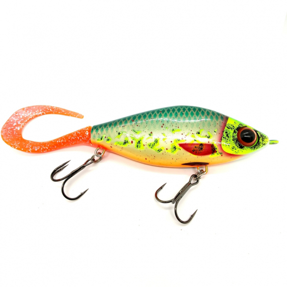 Trueglide Guppie Jr, 11cm, 70gr - The Saint - Gold/Gold glitter ryhmässä Vieheet / Jerkit @ Sportfiskeprylar.se (29-EG208A-C780F)