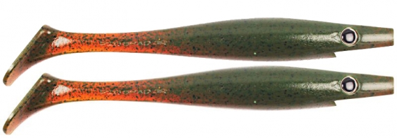 Pig Shad Junior 20cm - Motor Oil Pepper ryhmässä Vieheet / Jigit ja keinosyötit / Haukijigit @ Sportfiskeprylar.se (29-SP172C-C017)