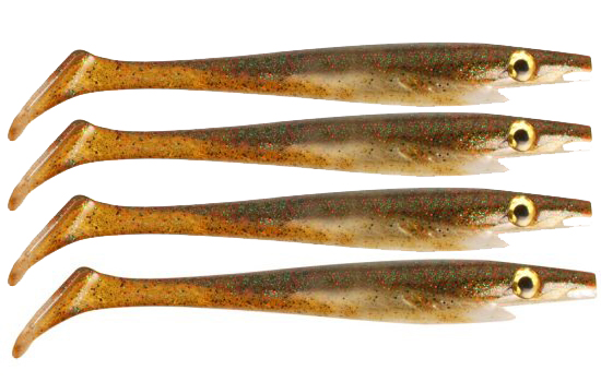 Pig Shad 15cm Nano Size (4kpl) - Baby Brown ryhmässä Vieheet / Jigit ja keinosyötit / Haukijigit @ Sportfiskeprylar.se (29-SP172D-108)