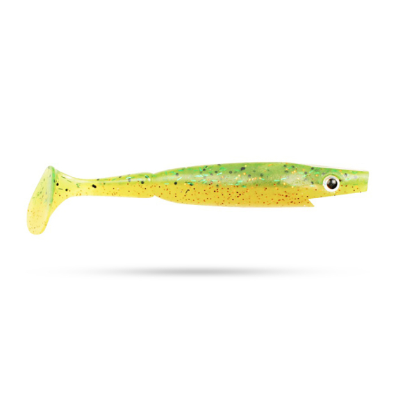 Piglet Shad 10cm (6kpl) - Fire Perch ryhmässä Vieheet / Jigit ja keinosyötit / Ahven- ja kuhajigit @ Sportfiskeprylar.se (29-SP172E-C015)