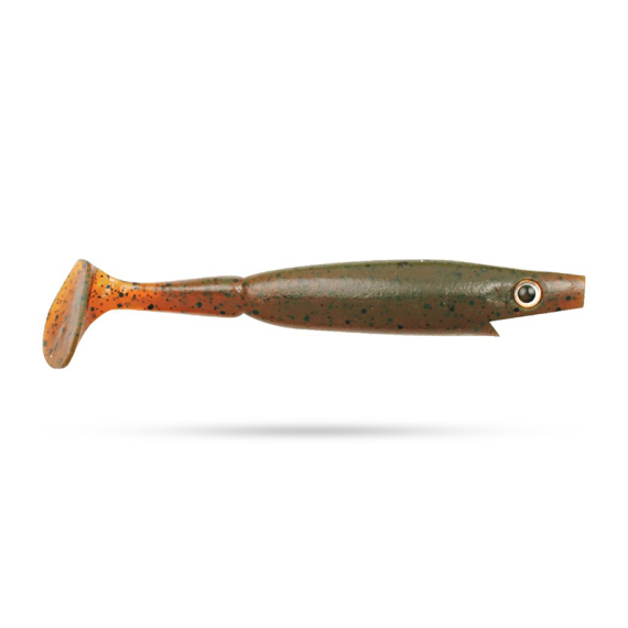 Piglet Shad 10cm (6kpl) - Motor Oil Pepper ryhmässä Vieheet / Jigit ja keinosyötit / Ahven- ja kuhajigit @ Sportfiskeprylar.se (29-SP172E-C017)