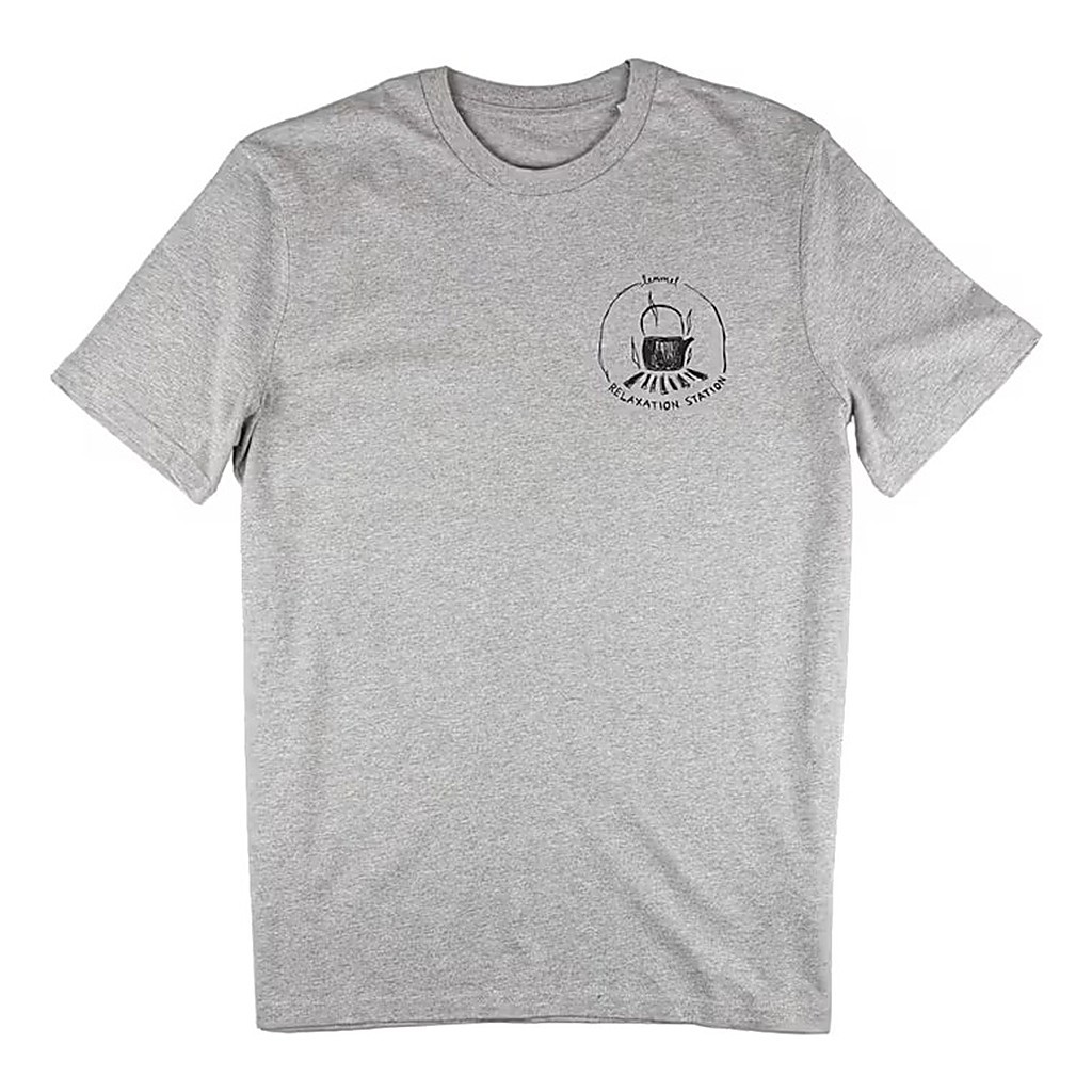Lemmel T-shirt Relaxation Station Heather grey w Black print ryhmässä Vaatteet ja kengät / Vaatetus / T-paidat @ Sportfiskeprylar.se (3010106-6934r)