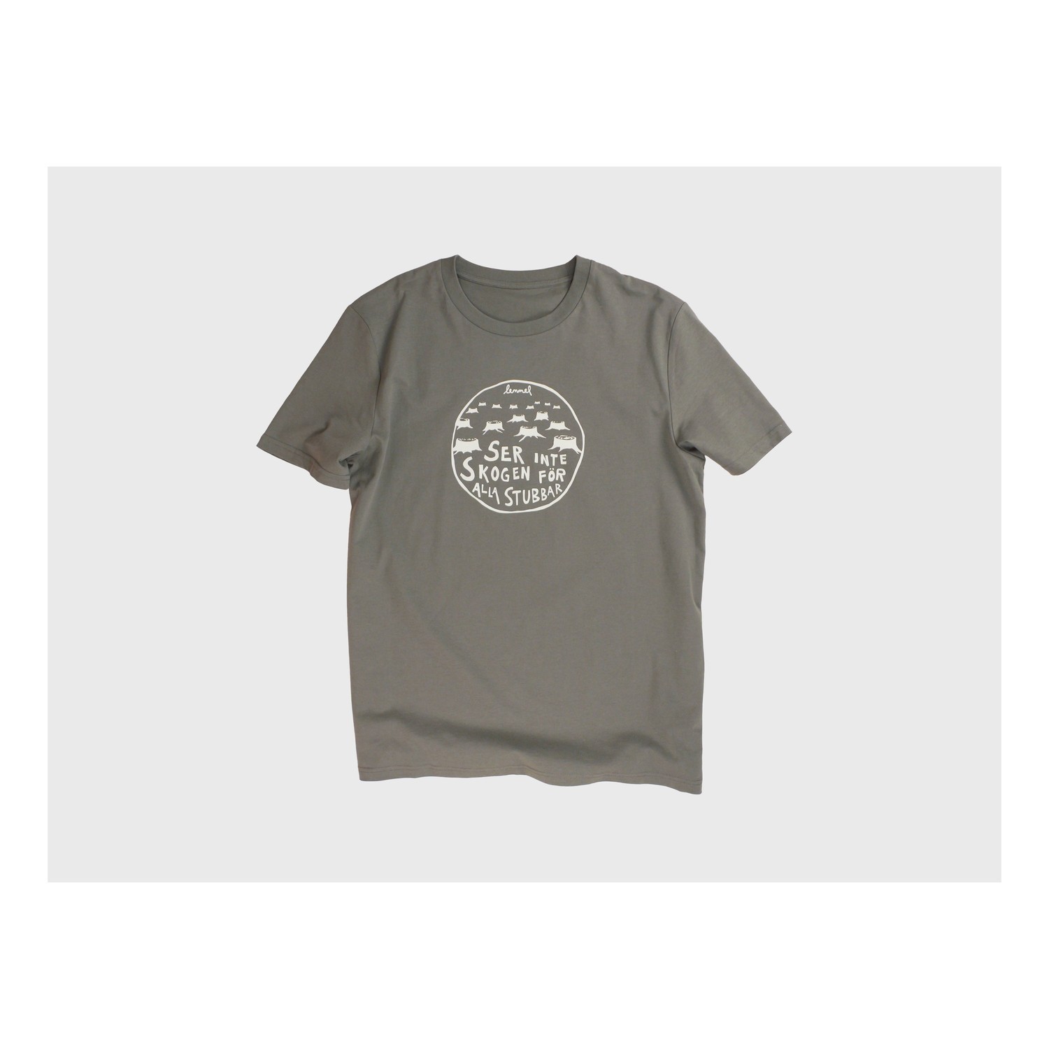 Lemmel T-shirt Stubbar - Khaki green ryhmässä Vaatteet ja kengät / Vaatetus / T-paidat @ Sportfiskeprylar.se (3010114-5634r)