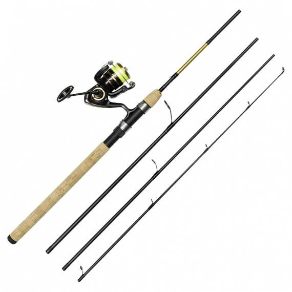 Daiwa Crossfire LT1000 Gold Rush 7\' 4pc 3-15G/0.13YL ryhmässä Kalastussetit / Virvelisetit / Ahvenen Avokelasetti @ Sportfiskeprylar.se (32-217517)