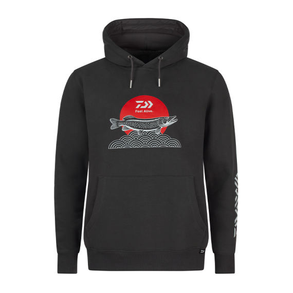 Daiwa Hoodie Japan Pike ryhmässä Vaatteet ja kengät / Vaatetus / Villapaidat / Hupparit @ Sportfiskeprylar.se (32-228617r)