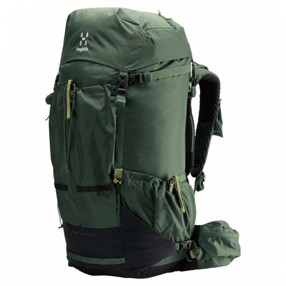 Haglöfs Rugged Mountain 75L Fjell Green/True Black ryhmässä Säilytys / Reput @ Sportfiskeprylar.se (3393974HT005)