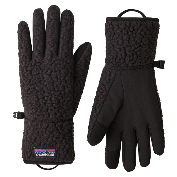 Patagonia Retro Pile Gloves Black ryhmässä Vaatteet ja kengät / Vaatetus / Hanskat ja rukkaset @ Sportfiskeprylar.se (34585-BLK-Lr)