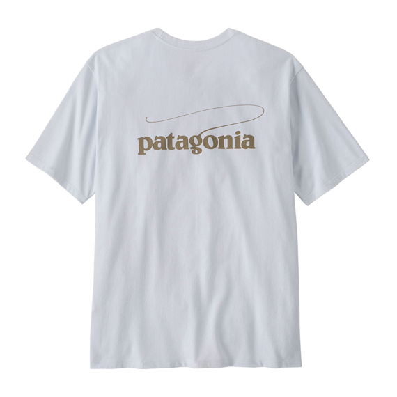 Patagonia M\'s Casting Logo Responsibili-Tee WHI ryhmässä Vaatteet ja kengät / Vaatetus / T-paidat @ Sportfiskeprylar.se (37811-WHI-Lr)