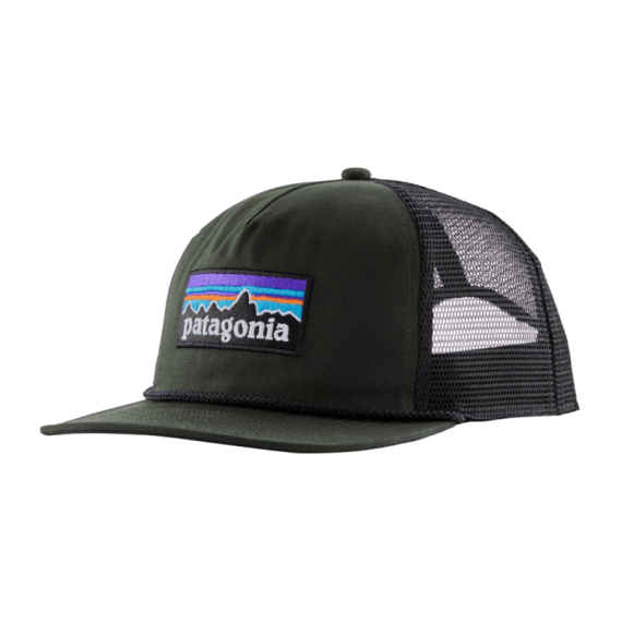 Patagonia Airfarer Cap P-6 Logo: Old Growth Green ryhmässä Vaatteet ja kengät / Lippalakit ja päähineet / Lippikset / Trucker lippikset @ Sportfiskeprylar.se (37996-POGN-ALL)