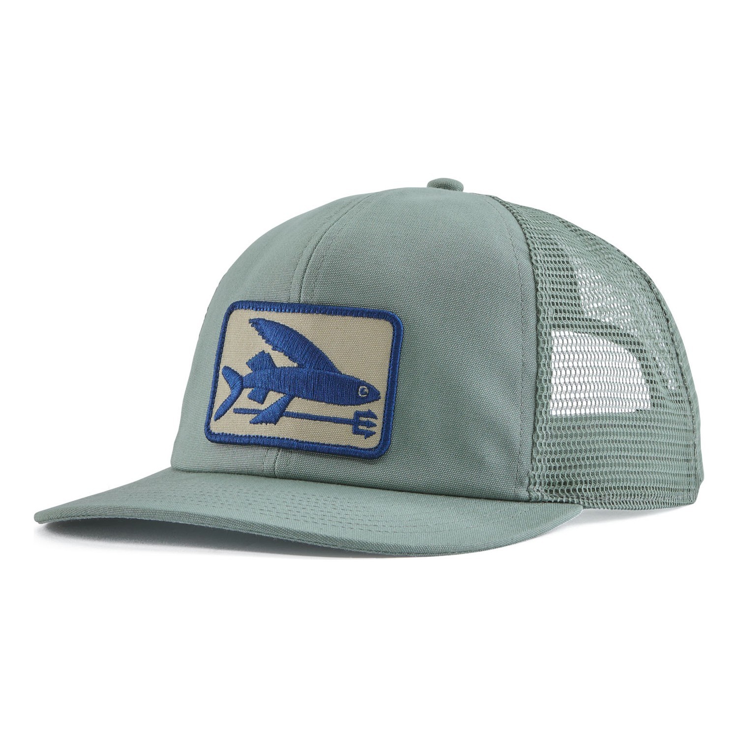 Patagonia Flying Fish Relaxed Trucker Hat CVGR ryhmässä Vaatteet ja kengät / Lippalakit ja päähineet / Lippikset / Trucker lippikset @ Sportfiskeprylar.se (38229-CVGR-ALL)