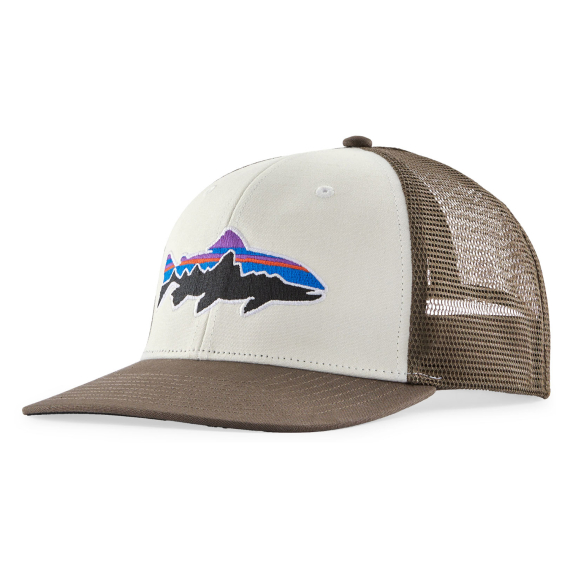 Patagonia Fitz Roy Trout Trucker Hat WTMA ryhmässä Vaatteet ja kengät / Lippalakit ja päähineet / Lippikset / Trucker lippikset @ Sportfiskeprylar.se (38288-WTMA-ALL)