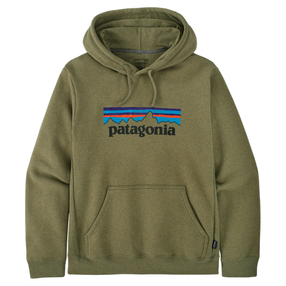 Patagonia P-6 Logo Uprisal Hoody, Buckhorn Green ryhmässä Vaatteet ja kengät / Vaatetus / Villapaidat / Hupparit @ Sportfiskeprylar.se (39622-BUGR-Sr)