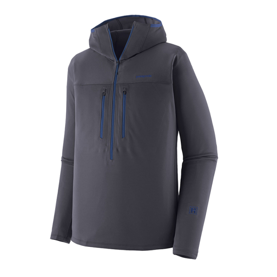 Patagonia M\'s R1 Ultralight Hoody Smolder Blue ryhmässä Vaatteet ja kengät / Vaatetus / Villapaidat / Hupparit @ Sportfiskeprylar.se (40035-SMDB-Lr)