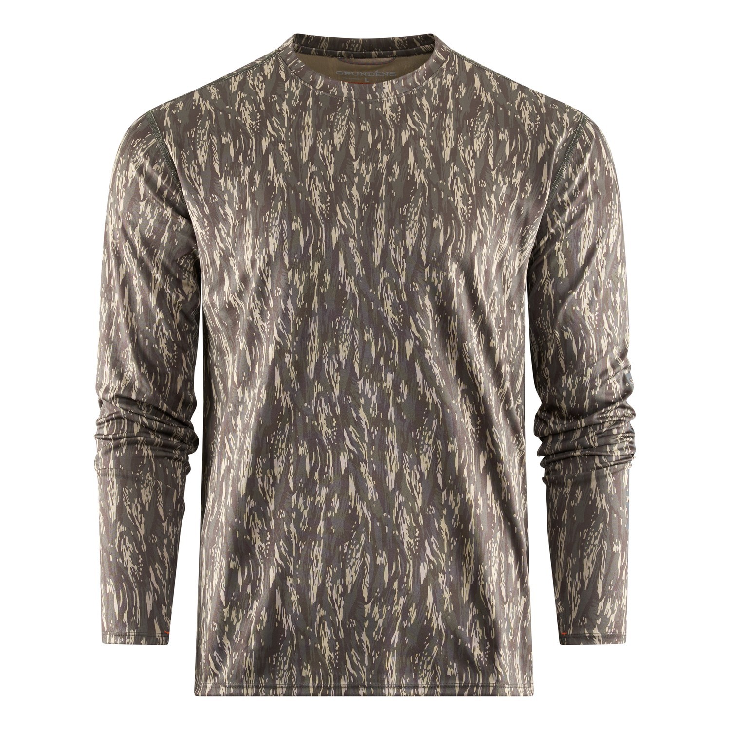 Grundéns Tough Sun Crew Marsch Camo ryhmässä Vaatteet ja kengät / UV-vaatteet @ Sportfiskeprylar.se (40112-934-0013r)