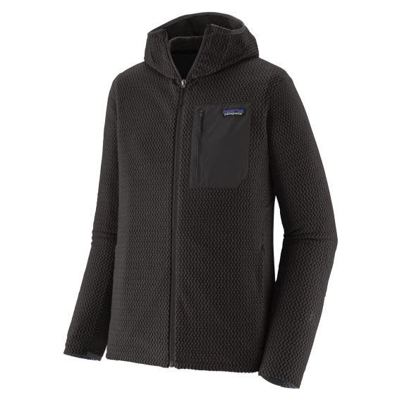 Patagonia M\'s R1 Air Full-Zip Hoody Black ryhmässä Vaatteet ja kengät / Vaatetus / Villapaidat / Hupparit @ Sportfiskeprylar.se (40256-BLK-Lr)
