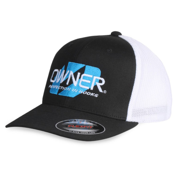 Owner Cap Flexfit Trucker - Black / White ryhmässä Vaatteet ja kengät / Lippalakit ja päähineet / Lippikset / Flexfit-lippikset @ Sportfiskeprylar.se (44-5900-040)