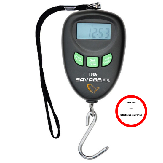 Savage Gear Digi Scale M - >10kg/22lb ryhmässä Työkalut & Lisätarvikkeet / Vaa\'at @ Sportfiskeprylar.se (45211)