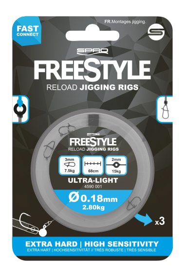 Freestyle Reload Jig Rig ryhmässä Koukut & Tarvikkeet / Valmiit rigit / Valmiit ahvenrigit @ Sportfiskeprylar.se (45905r)