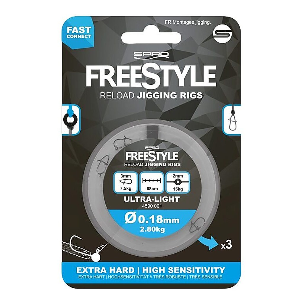 Freestyle Reload Jig Rig ryhmässä Koukut & Tarvikkeet / Valmiit rigit / Valmiit ahvenrigit @ Sportfiskeprylar.se (45905r)