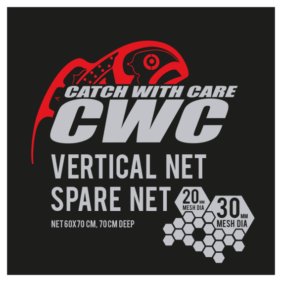 CWC Vertical 70cm, D20/D30 Spare Net ryhmässä Työkalut & Lisätarvikkeet / Kalastushaavit / Haavilaukut @ Sportfiskeprylar.se (49-FNETCWC1S)