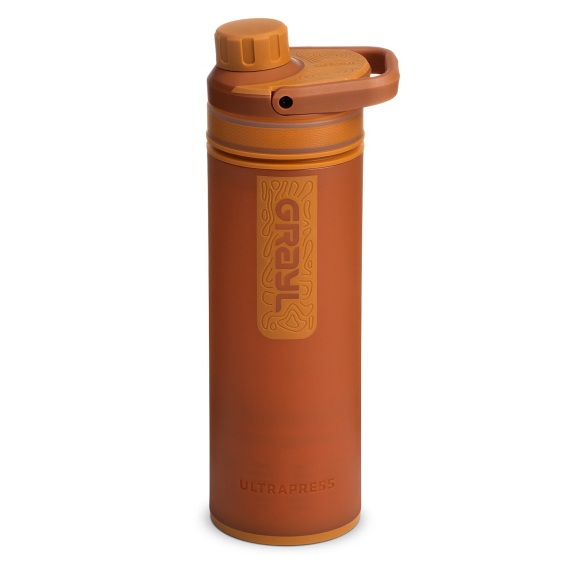 Grayl UltraPress 500ml Purifier Bottle - Mojave Redrock ryhmässä Retkeily / ulkoilu / Muut retkeilyvarusteet / Water Filters & Purifiers @ Sportfiskeprylar.se (500-MRR)