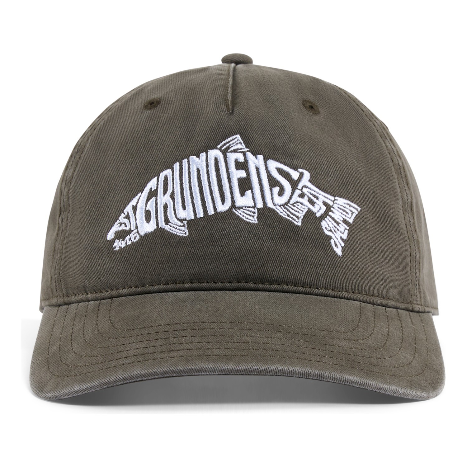 Grundéns Eat Your Words RX Trucker Loden Salmon Graphic ryhmässä Vaatteet ja kengät / Lippalakit ja päähineet / Lippikset / Trucker lippikset @ Sportfiskeprylar.se (50000-385-0001)